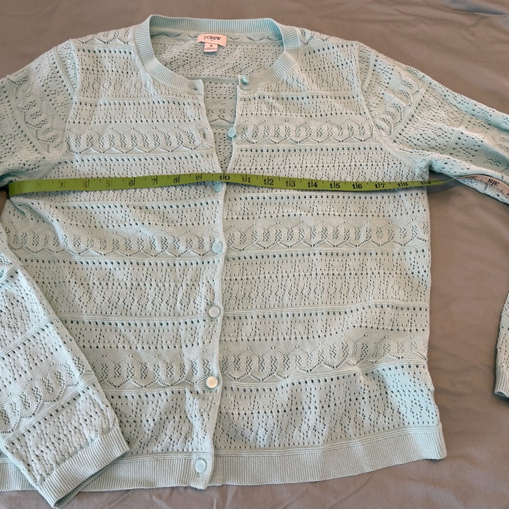 J. Crew Soft Light Green Knit Sweater - Picture 2 of 2